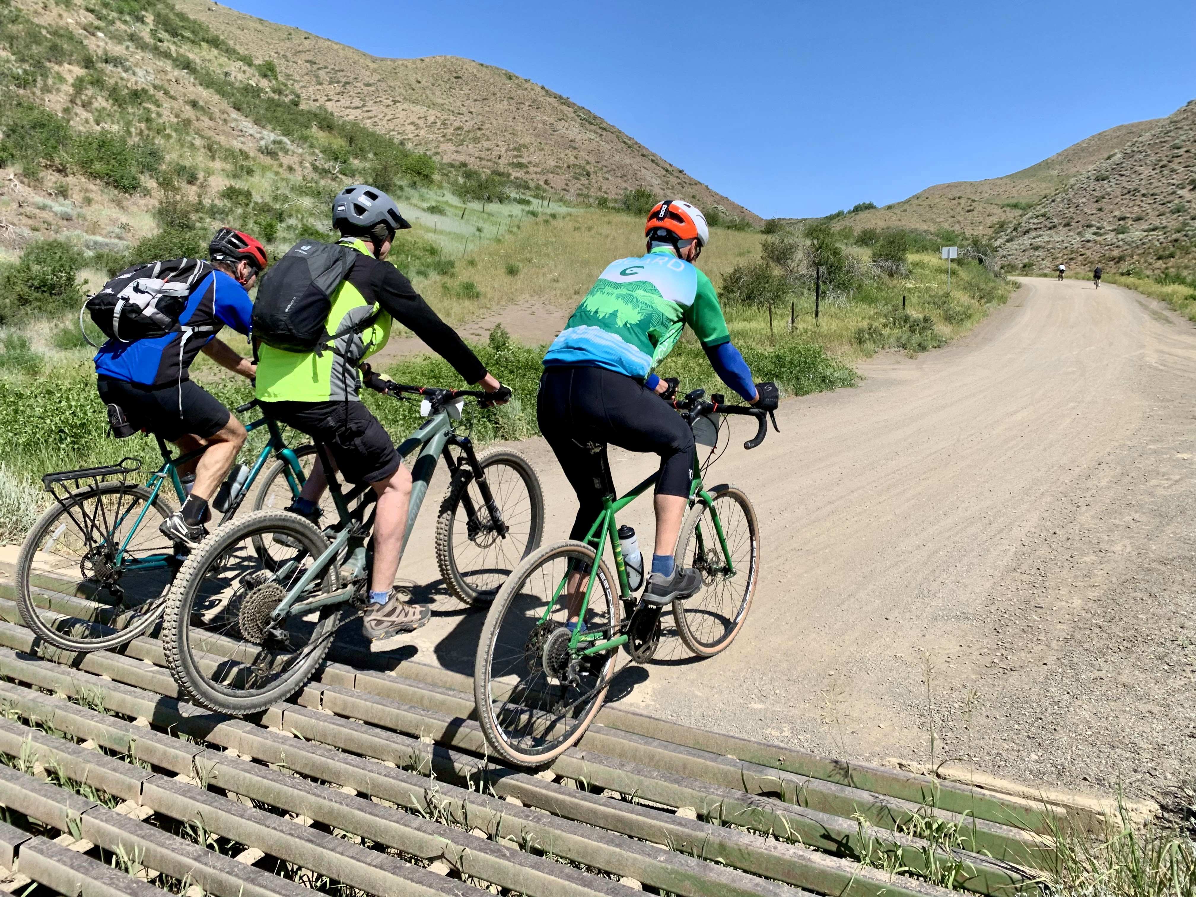 Crossing a cattle grate